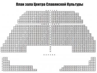 План большого зала ДК Машиностроителей